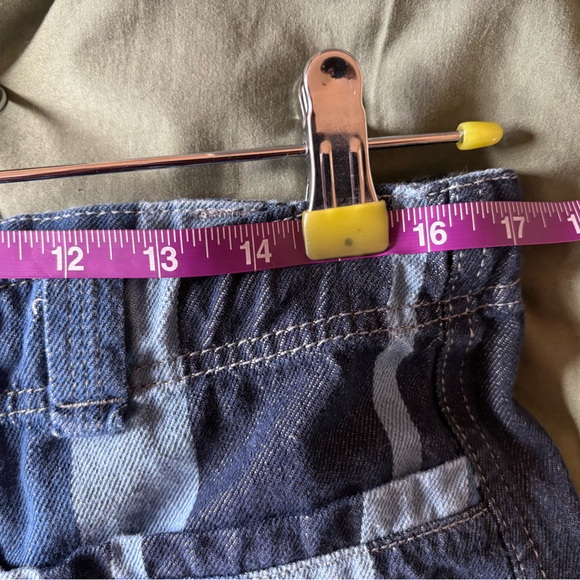 Free People Blue Striped Floral Embroidered Pants - Picture 9 of 11